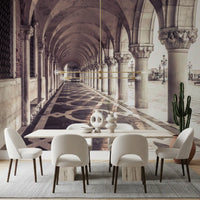 Grand Italian Stone Archway Wall Mural