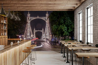 Metropolitan Bridge Light Trails Wall Mural