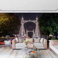 Metropolitan Bridge Light Trails Wall Mural
