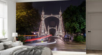 Metropolitan Bridge Light Trails Wall Mural