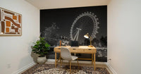 Evening Park Riverside Landmark Wall Mural