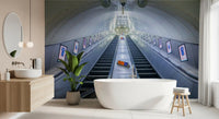 Industrial Transit Symmetry Wall Mural