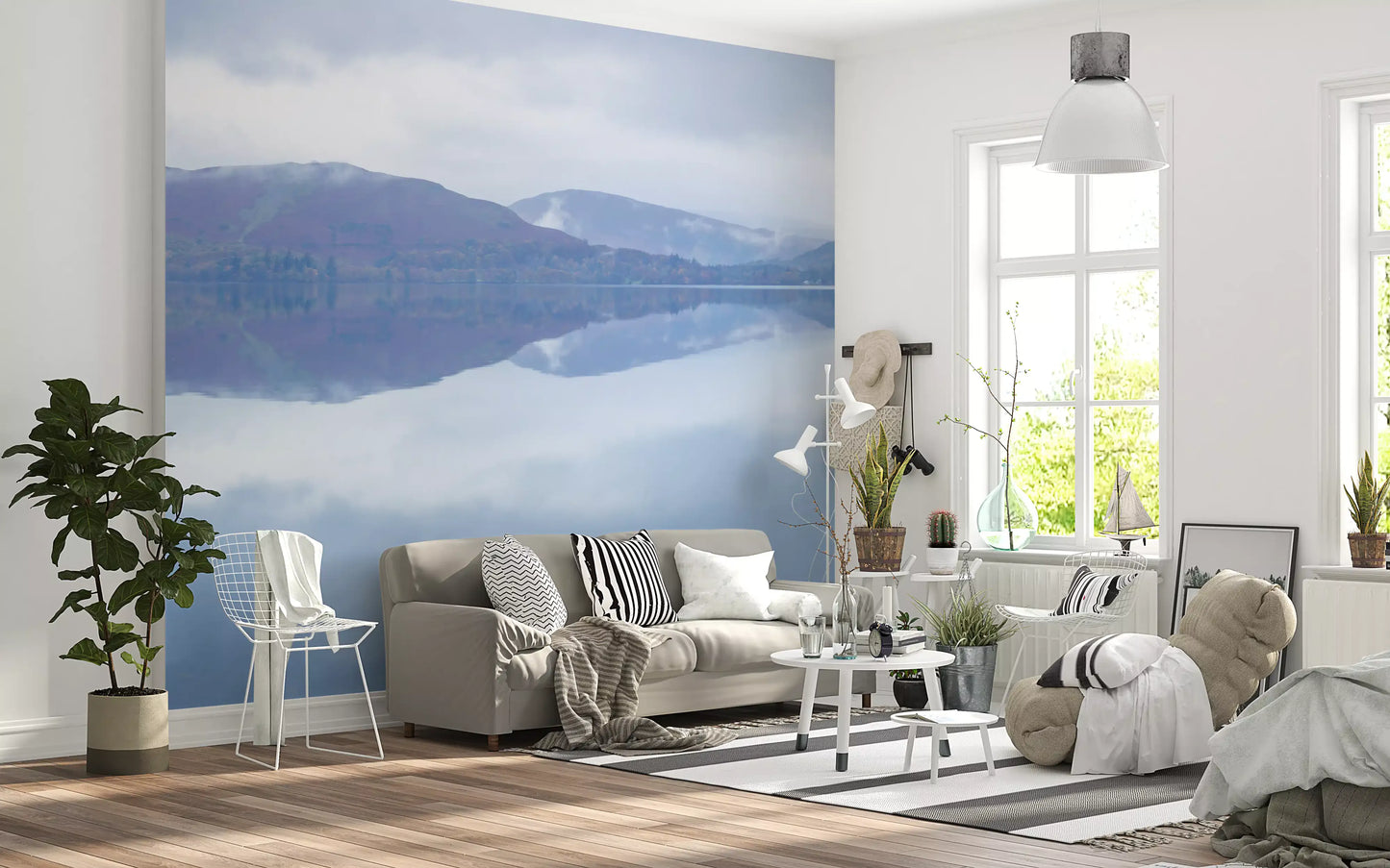 Still Water Mountain Vista Wall Mural
