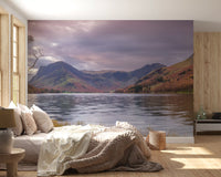 Serene Mountain Wilderness Scenery Wall Mural