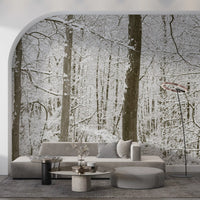 Frosty Woodland Whispers Wall Mural