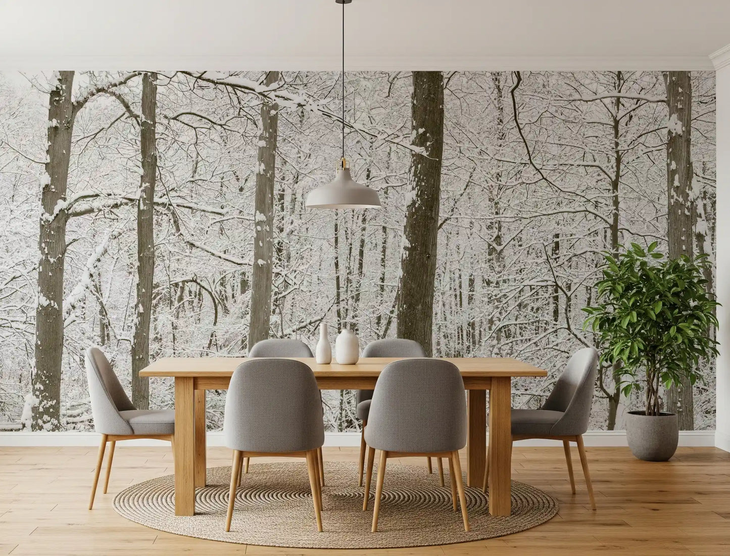 Frosty Woodland Whispers Wall Mural