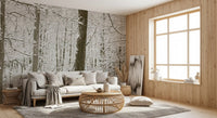 Frosty Woodland Whispers Wall Mural