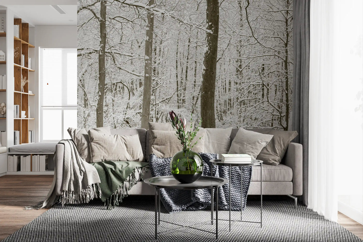 Frosty Woodland Whispers Wall Mural