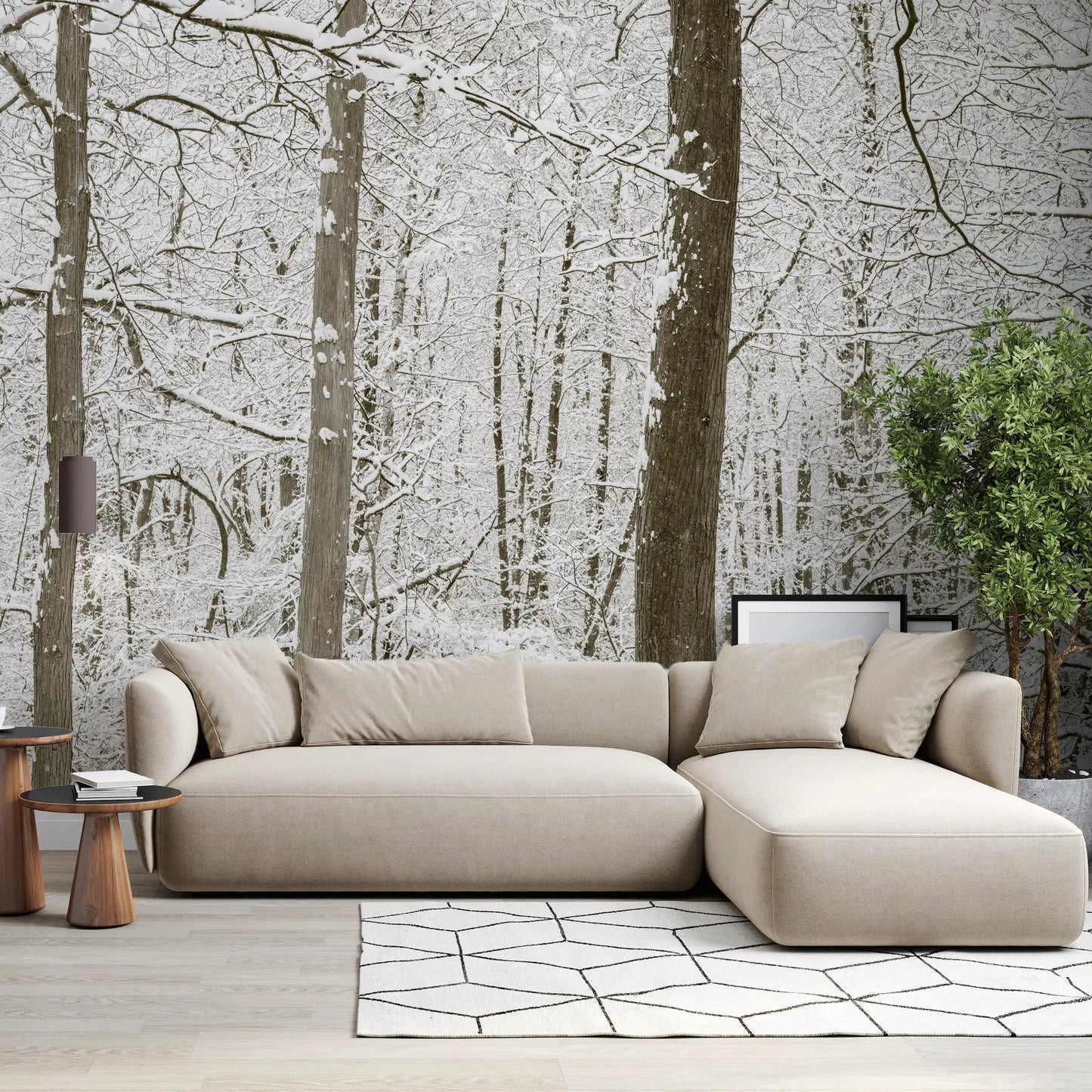Frosty Woodland Whispers Wall Mural