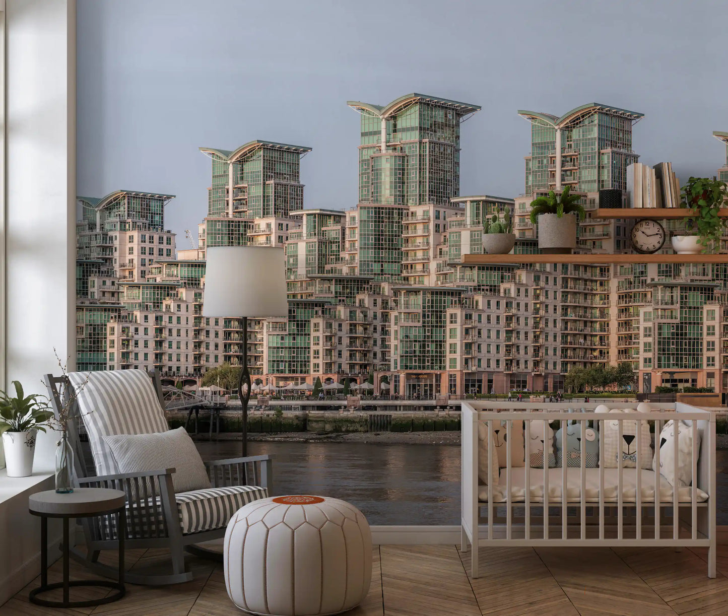 Metropolitan Waterfront Vista Wall Mural