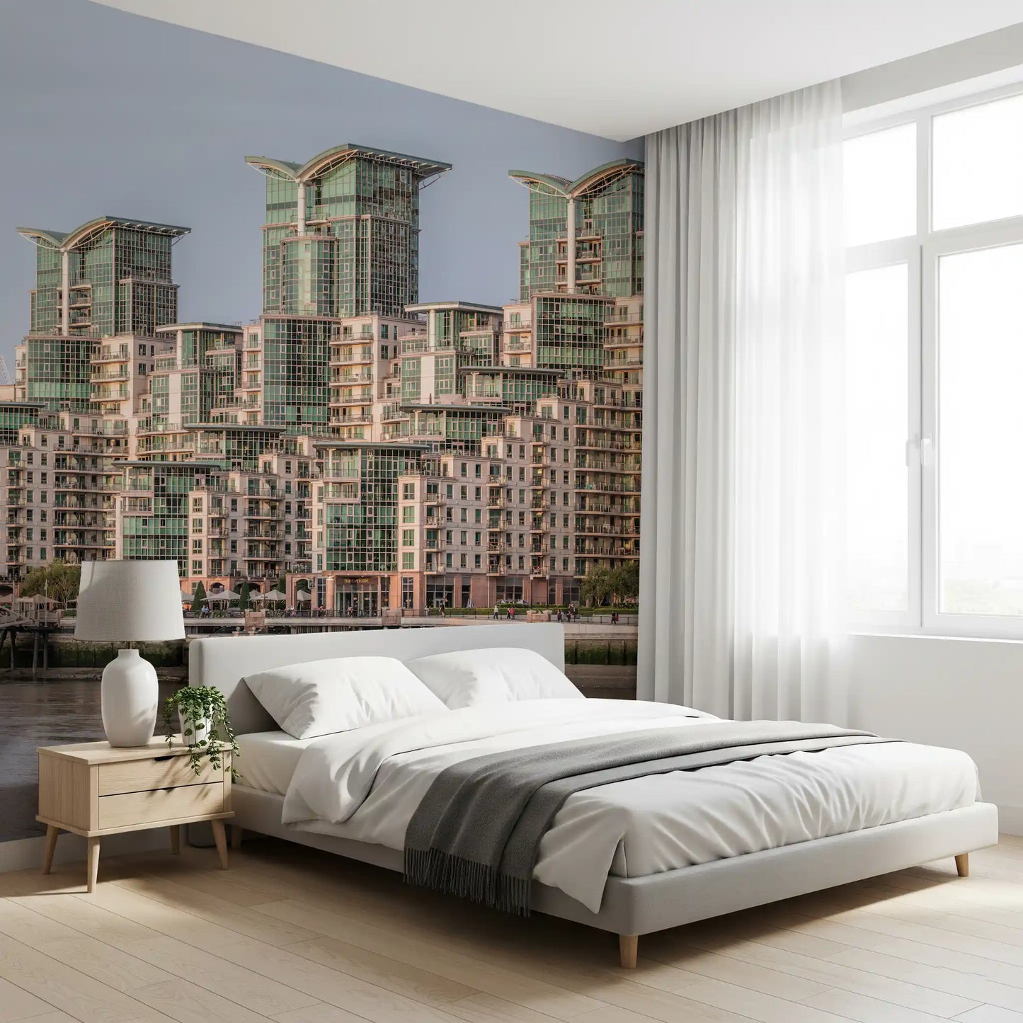 Metropolitan Waterfront Vista Wall Mural