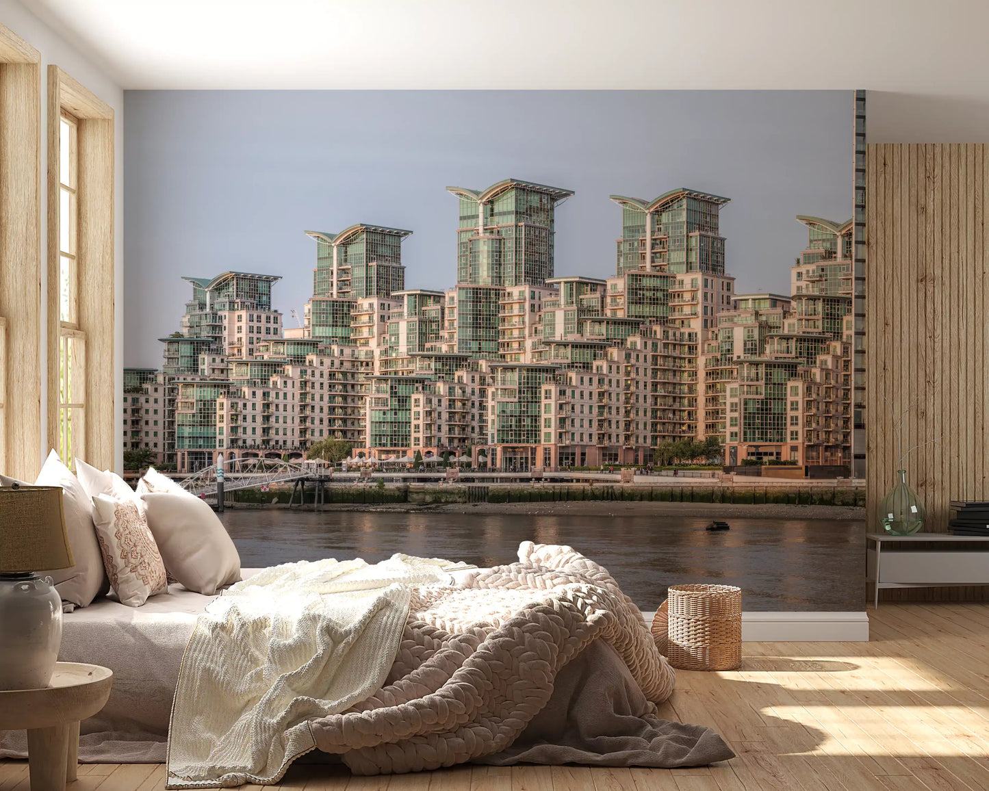 Metropolitan Waterfront Vista Wall Mural