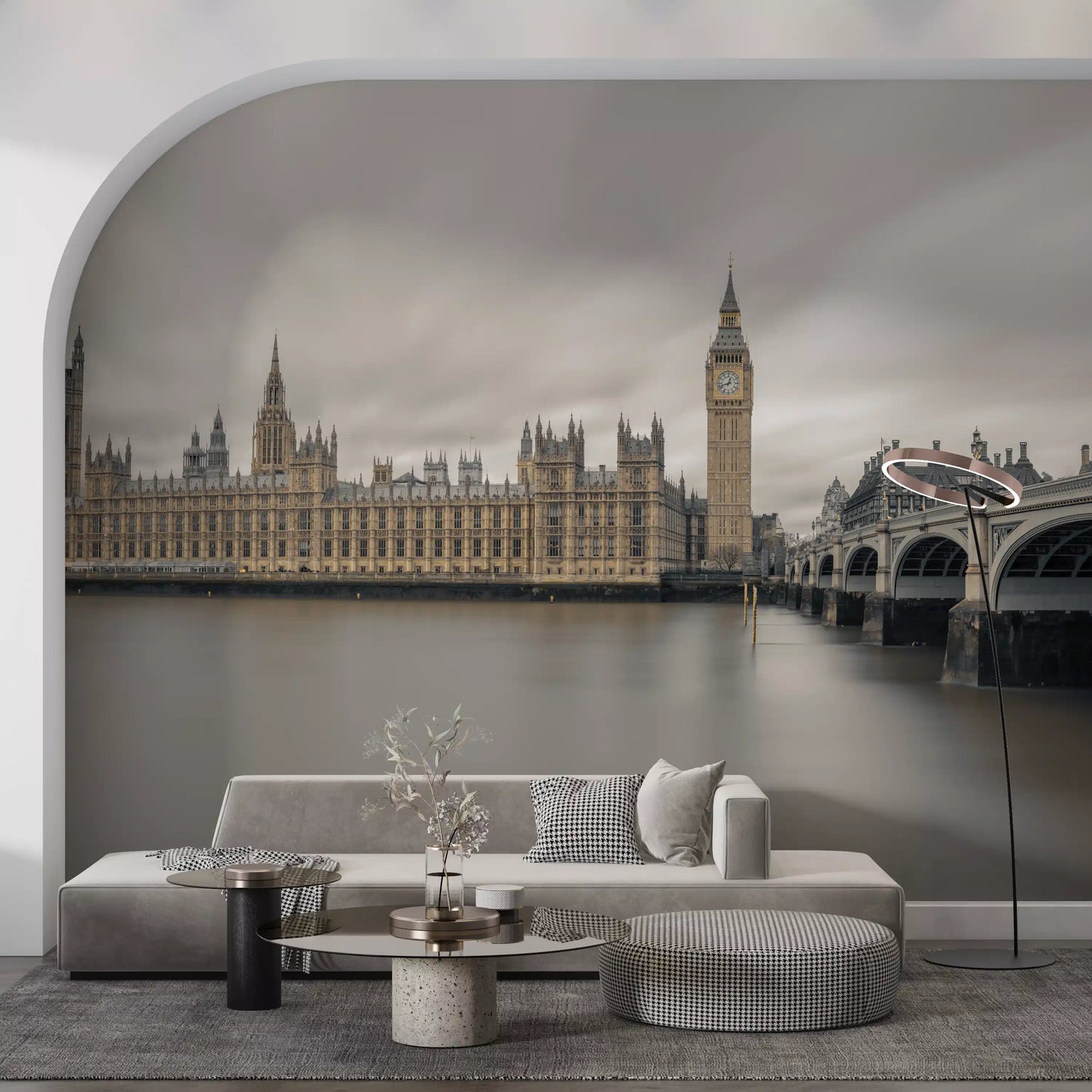 Westminster Big Ben Atmospheric View Wall Mural