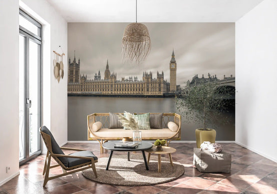 Westminster Big Ben Atmospheric View Wall Mural