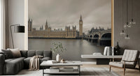 Westminster Big Ben Atmospheric View Wall Mural
