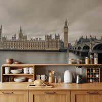 Westminster Big Ben Atmospheric View Wall Mural