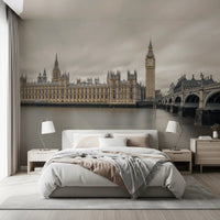 Westminster Big Ben Atmospheric View Wall Mural