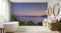 Mediterranean Twilight Village Vista Wall Mural