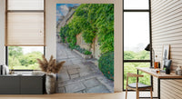 Rustic Stone Path and Climbing Ivy Wall Mural