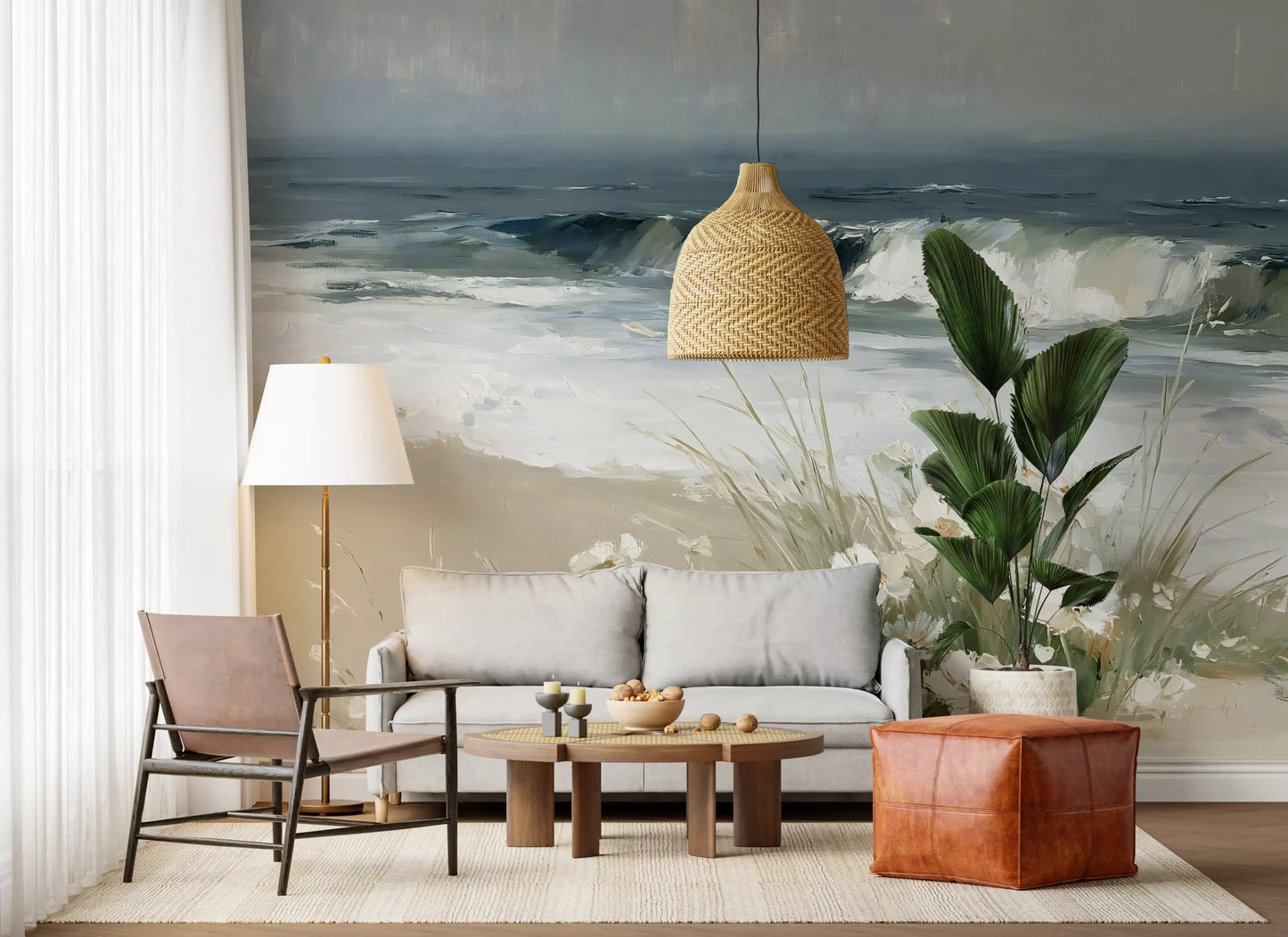 Coastal Meadow Breeze Wall Mural