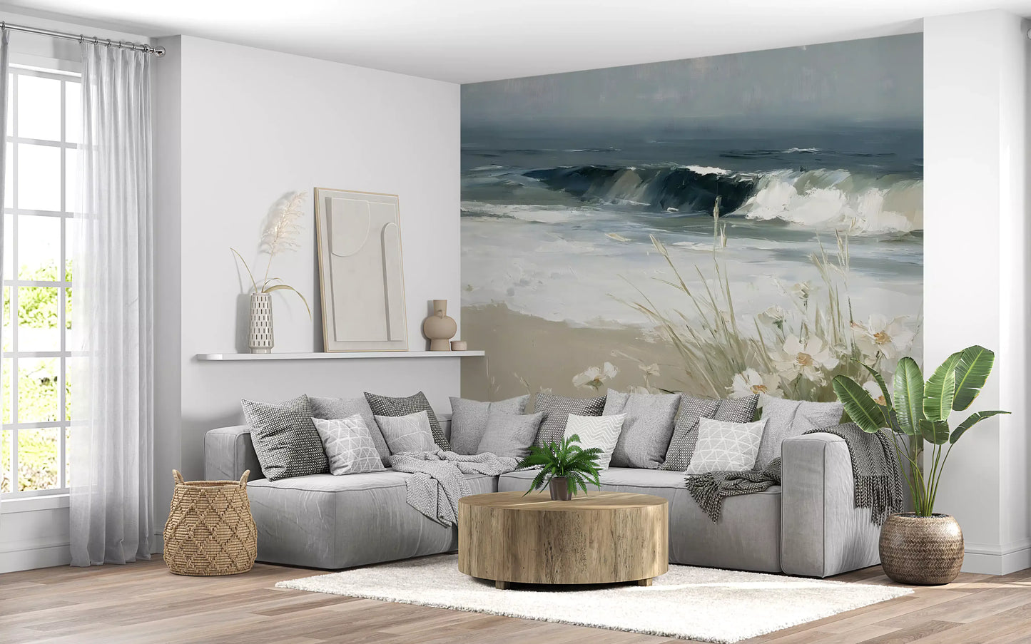 Coastal Meadow Breeze Wall Mural