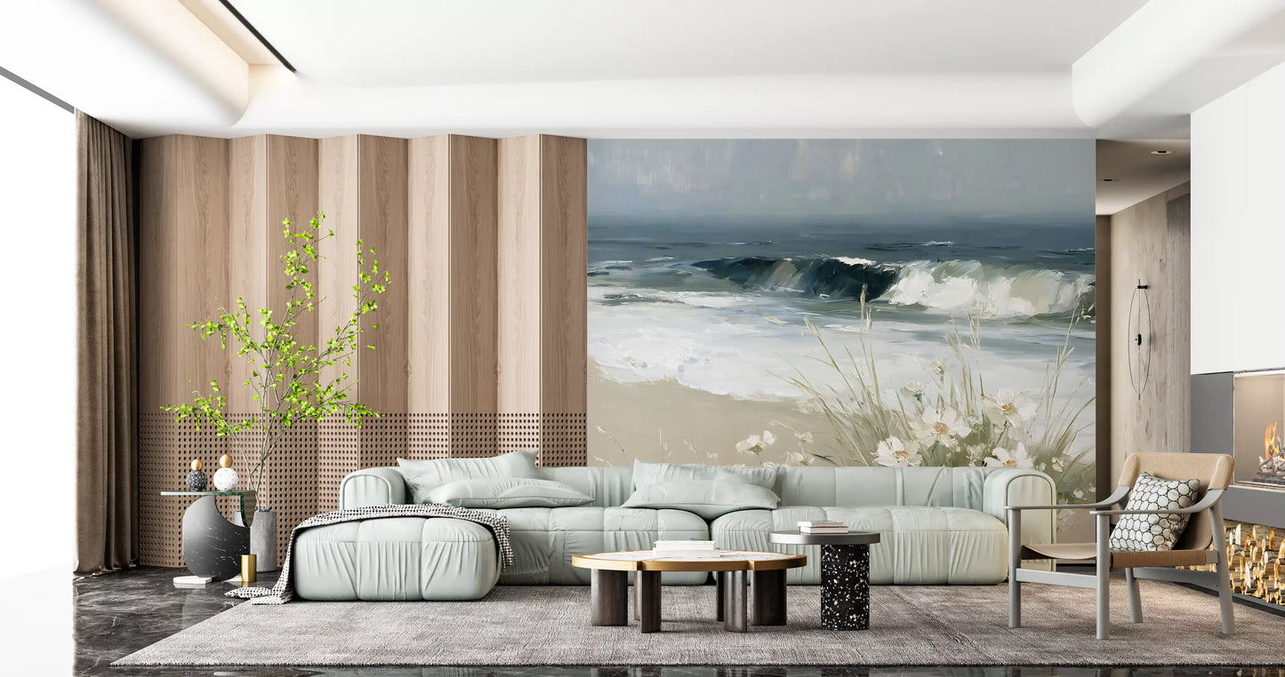 Coastal Meadow Breeze Wall Mural