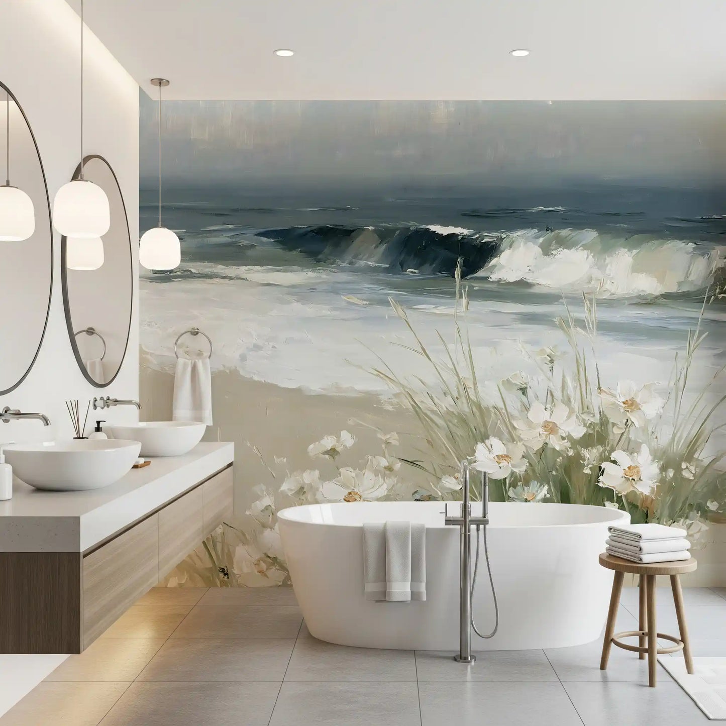 Coastal Meadow Breeze Wall Mural
