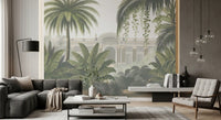 Neoclassical Tropical Garden Retreat Wall Mural