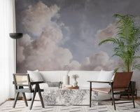 Ethereal Drift Painted Sky Wall Mural