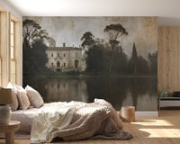Rustic Italian Villa Lakeside Manor Wall Mural