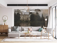 Rustic Italian Villa Lakeside Manor Wall Mural