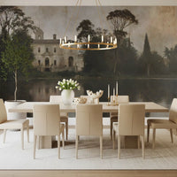 Rustic Italian Villa Lakeside Manor Wall Mural