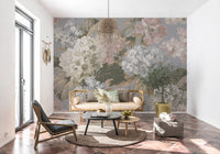 Vintage Hydrangea Botanical Garden Wall Mural