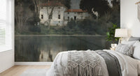 Aged European Estate Reflections Wall Mural