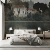 Aged European Estate Reflections Wall Mural