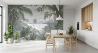 Enchanted Lush Jungle Horizon Wall Mural