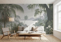 Enchanted Lush Jungle Horizon Wall Mural