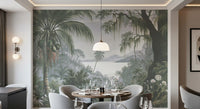 Enchanted Lush Jungle Horizon Wall Mural
