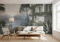 Italian Lakeside Villa Retreat Wall Mural