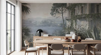 Italian Lakeside Villa Retreat Wall Mural