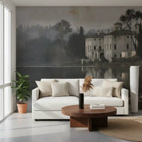 Aged Canvas Waterfront Retreat Wall Mural