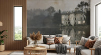 Aged Canvas Waterfront Retreat Wall Mural
