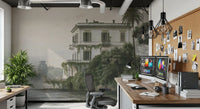 Vintage Villa by the Water Wall Mural