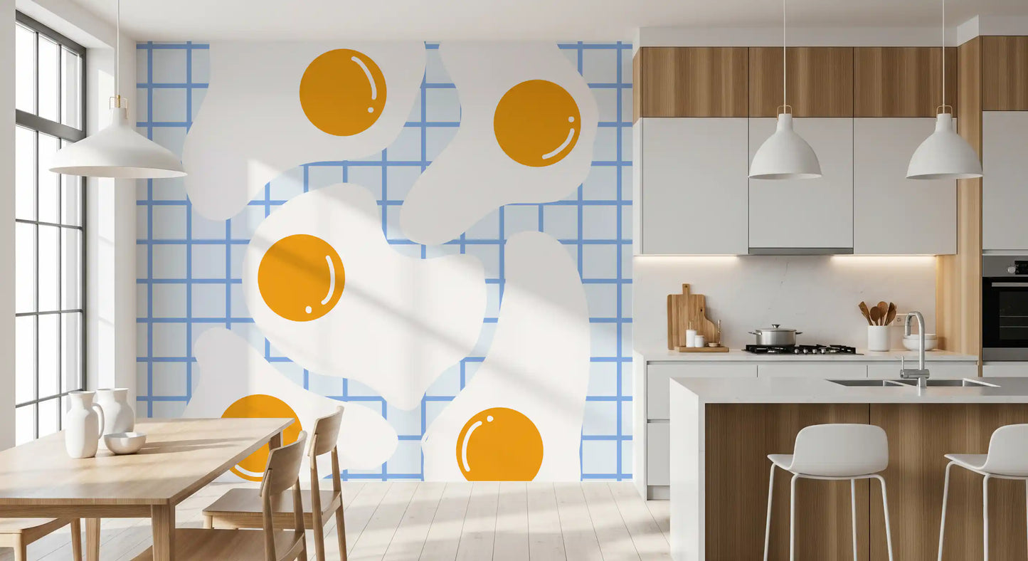 Fried Egg Breakfast Wall Mural