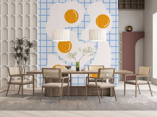 Fried Egg Breakfast Wall Mural
