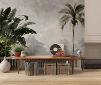 Classical Balcony Garden View Wall Mural