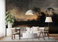 Aged Dusk Over the Water Wall Mural