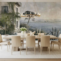 Mediterranean Coastal Haven Wall Mural