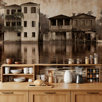 Venetian Riverside Reflection Wall Mural