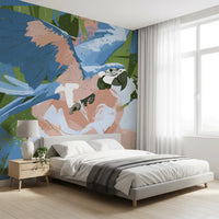 Painted Rainforest Canopy Wall Mural